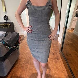 Plaid business casual dress